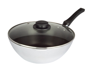 Wok#32conTeflónyTapadeCristal